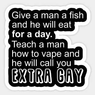 Give a man a fish Sticker